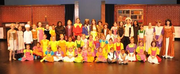 The talented cast of Disney's Beauty and the Beast Jr. from Baltimore Summer Camp.